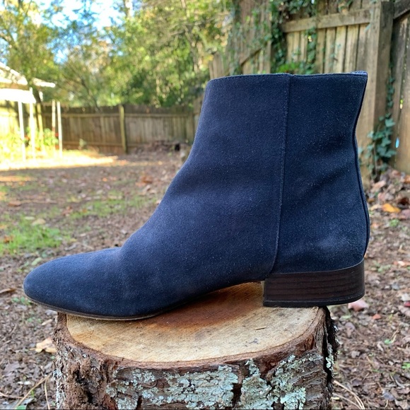 Chloe Double-Buckle Blue Suede Ankle Boots 36 - Picture 11 of 16